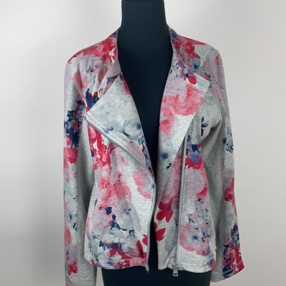 DNKY jersey moto jacket - Picture 2 of 6